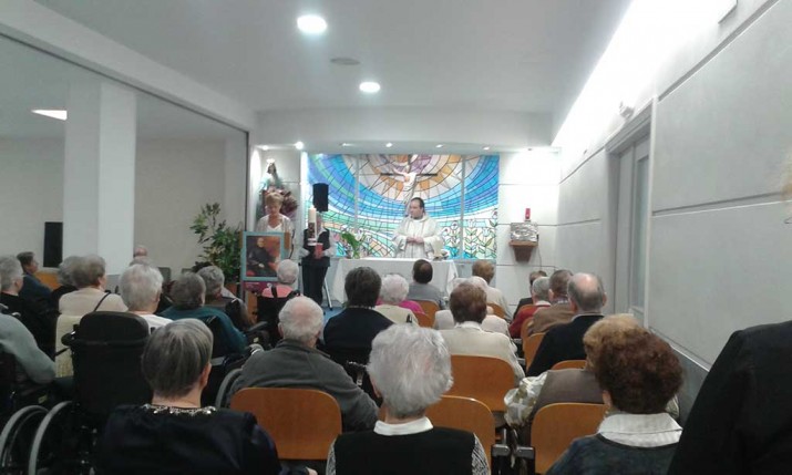 Eucaristía en la Residencia de ancianos Santiago de Villabona, GIpuzkoa