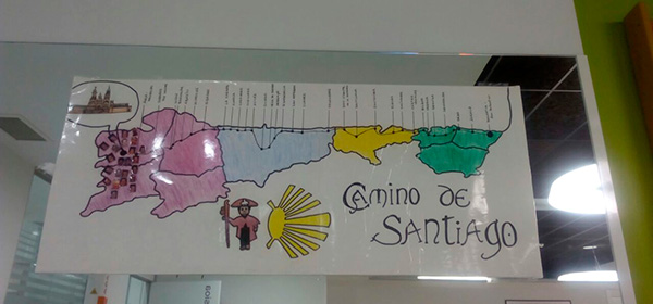 Los usuarios del Centro de Día Aita Menni de San Sebastián finalizan su simbólica peregrinación a Santiago