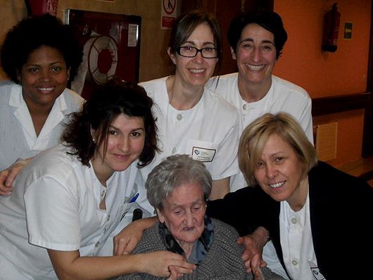 La abuela del Hospital Aita Menni cumple cien años