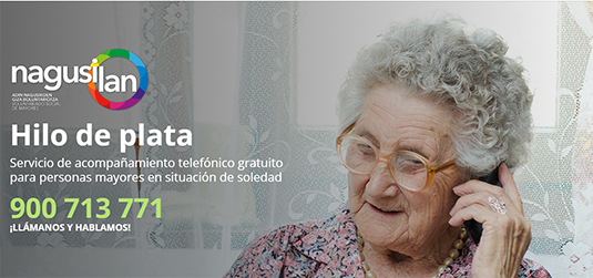 Nagusilan acerca a Aita Menni 'Hilo de plata', su número gratuito de acompañamiento para mayores