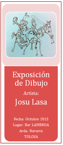 Iosu Lasa, el dibujante del CRPS de Beasain, expone en Tolosa