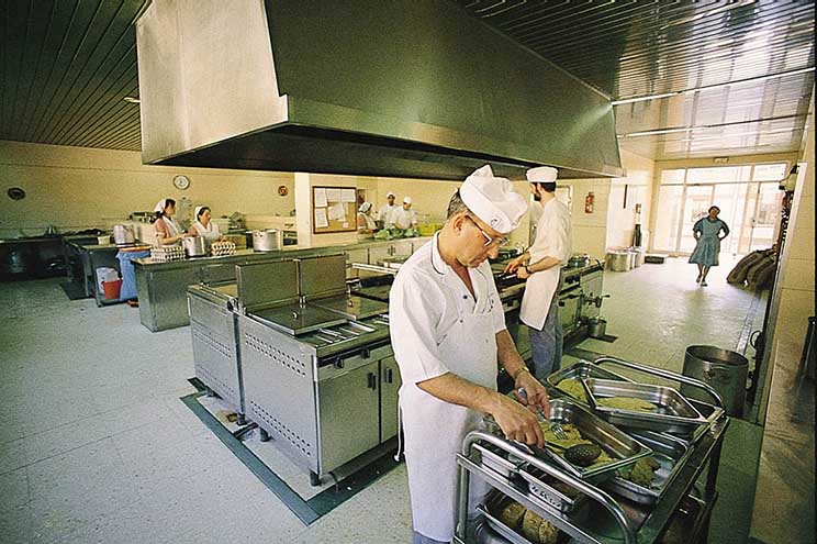Cocina del Hospital Aita Menni en 1988