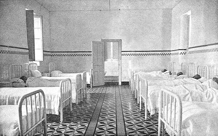 Dormitorio en el Hospital Aita Menni